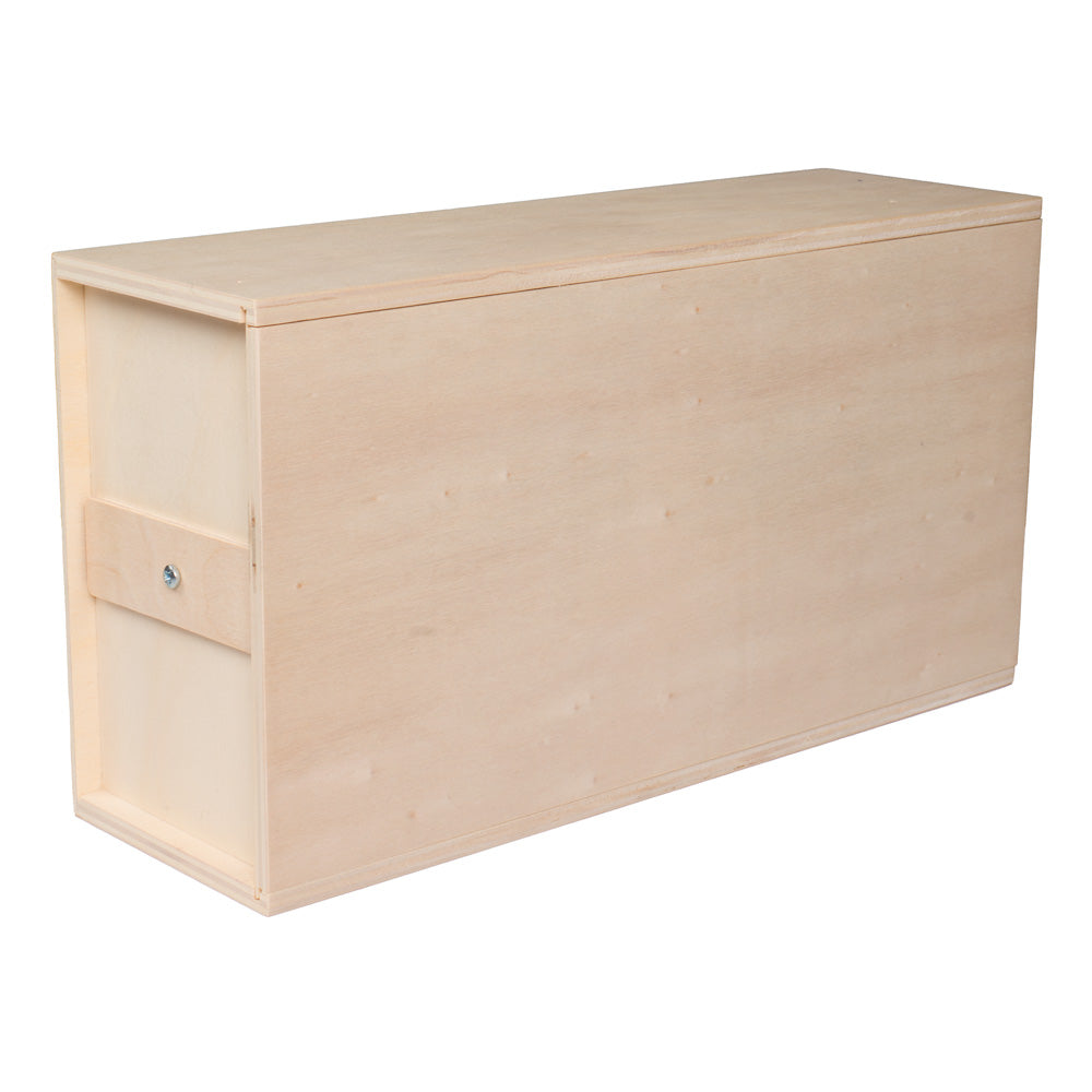 Bachblüten-Kiste-groß-für-40-Flaschen-von-Faller-kreativ-Material-Pappel---geschlossen-mit-Verschluss